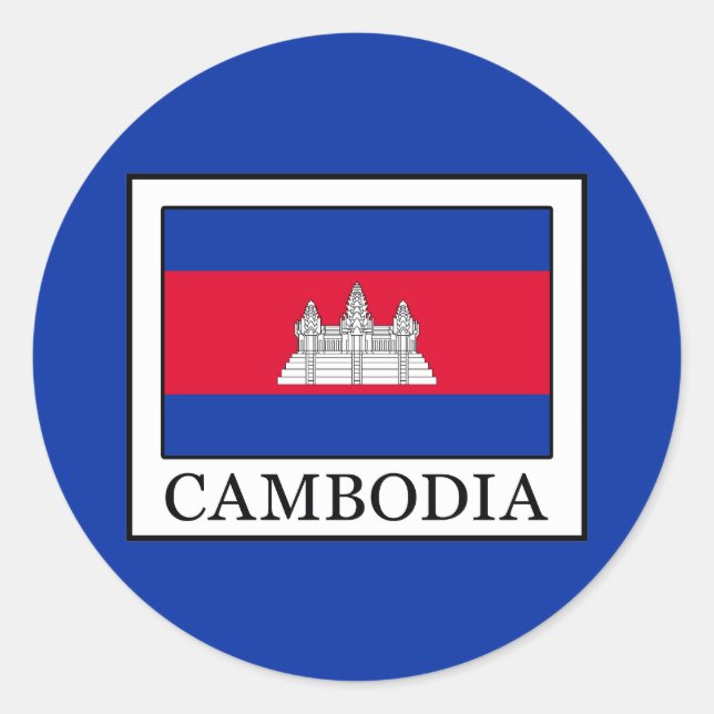 Adesivo Redondo Camboja (Frente)