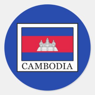 Adesivo Redondo Camboja