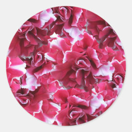 Adesivo Redondo Camelot Red Floral