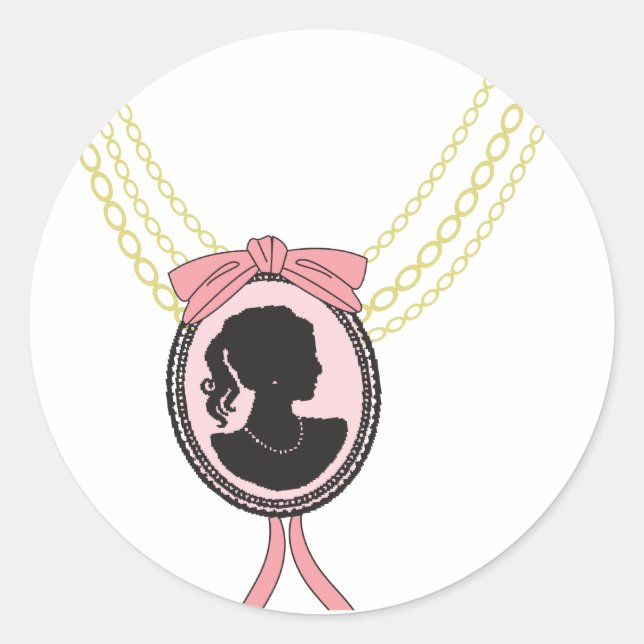 Adesivo Redondo cameo (Frente)