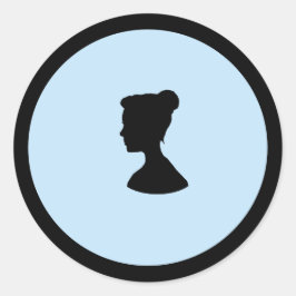 Adesivo Redondo Cameo Sticker