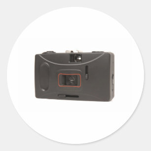Adesivo Redondo Câmera descartável
