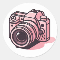 Câmera DSLR Rosa Fashion Personalizada de Fotograf
