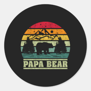Adesivo Redondo Camg Papa Bear Camper