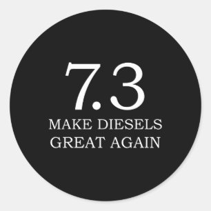 Adesivo Redondo Caminhão a Diesel - Faça os Diesels Grandes Novame