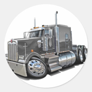 Adesivo Redondo Caminhão do cinza de Kenworth w900