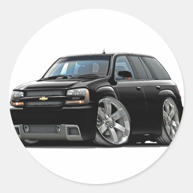 Adesivo Redondo Caminhão Negro Trailblazer (Frente)