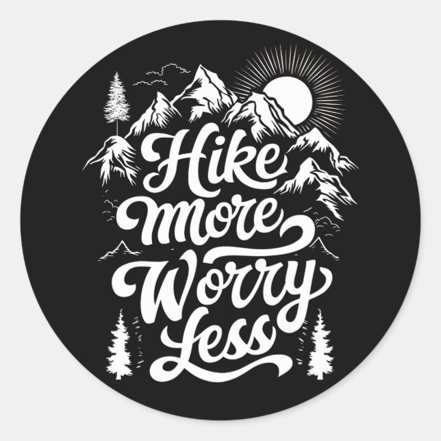 Adesivo Redondo Caminhe Mais Preocupada Menos Ataque Em Grupo Ao E (Frente)