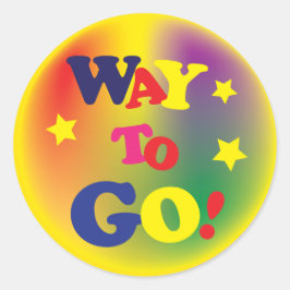 Adesivo Redondo Caminho A Seguir