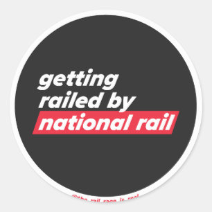 Adesivo Redondo Caminho de ferro nacional - autocolante