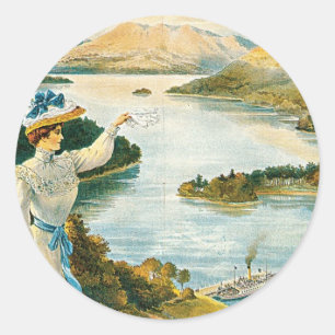 Adesivo Redondo Caminho do Lago ~ Furness