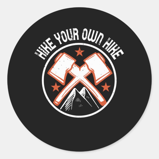 Adesivo Redondo Caminho - Seguir Seu Próprio Caminho (Frente)