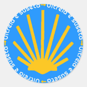 Adesivo Redondo Camino de Santiago