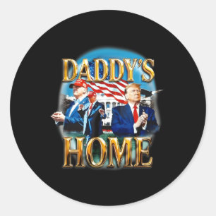 Adesivo Redondo Camisa America's Ck Daddy's Home Trump Daddy