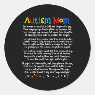 Adesivo Redondo Camisa Autismo Deve Ser Camisa De Consciência Auti