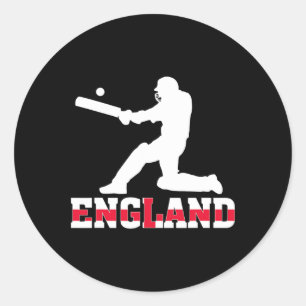 Adesivo Redondo Camisa de Fã de Críquete da Inglaterra 2025 Críque