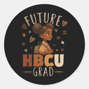 Adesivo Redondo Camisa De Formando Hbcu Futura - Graduação De Meni