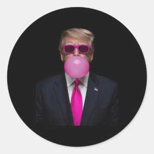 Adesivo Redondo Camisa De Goma-Bola-Rosa 2024 Votação Presidente F