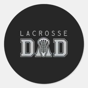Adesivo Redondo Camisa De Lacrosse Para Dia de os pais Pai Lax Sti