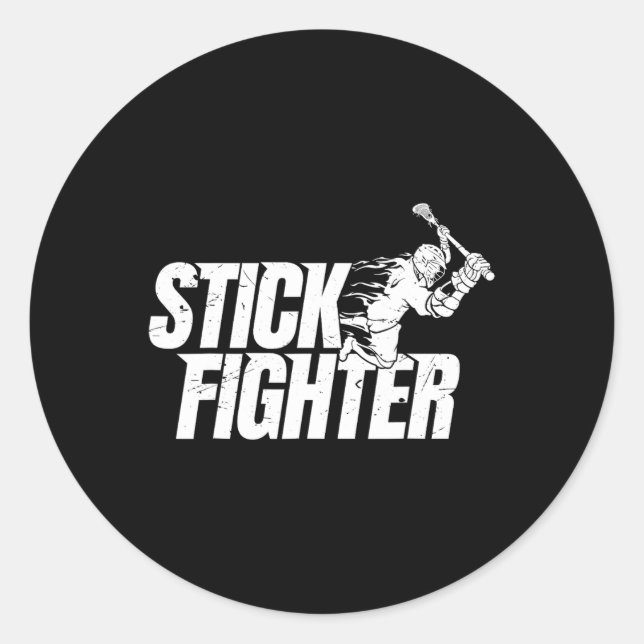 Adesivo Redondo Camisa De Lacrosse Para Meninos Do Lover (Frente)