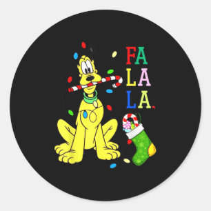 Adesivo Redondo Camisa de Natal Fofo La Fa Fa Swea 