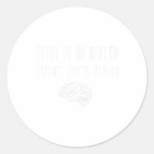 Adesivo Redondo Camisa de Sensibilização para a Saúde Mental - Cam