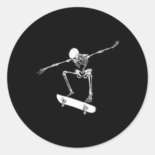 Adesivo Redondo Camisa de skate Halloween Menino Skate masculino S