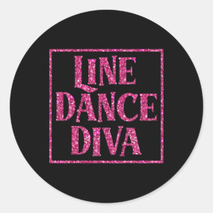 Adesivo Redondo Camisa Diva De Dança De Linha Corta Para Dançarino