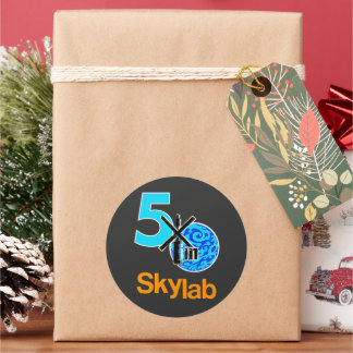 Adesivo Redondo Camisa do 50º aniversário da Skylab