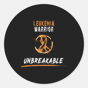 Adesivo Redondo Camisa do Guerreiro Leucemia Sensibilização