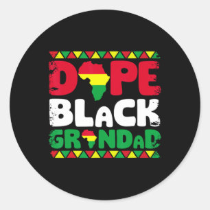 Adesivo Redondo Camisa do Mês da História Negra do Pai Negro Droga