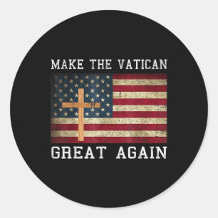 Adesivo Redondo Camisa Do Papa Leo Xiv Faz O Excelente Do Vaticano