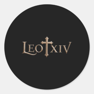 Adesivo Redondo Camisa do Papa Leo Xiv - Novo Papa 2025 Católico _