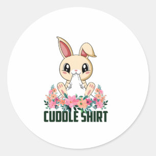Adesivo Redondo Camisa Encharcada Coelho Pijamas Pijamas Nightshir