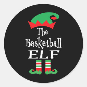 Adesivo Redondo Camisa engraçada do elfo esqueleto natal correspon