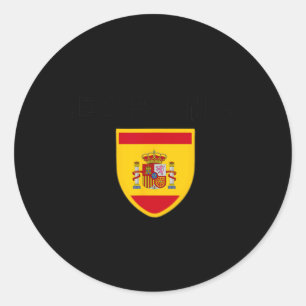 Adesivo Redondo Camisa Esporte Futebol Espanhol Espanha Top