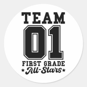 Adesivo Redondo Camisa Esportiva Equipe 1ª Série Todos as Estrelas