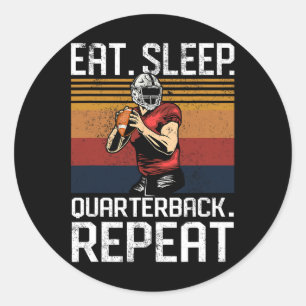 Adesivo Redondo Camisa Esportiva Futebol Qb Quarterback - Qb1 Touc