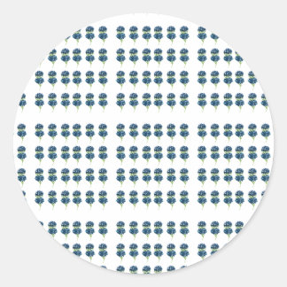 Adesivo Redondo Camisa Flores Presas, Flores Selvagens Boho