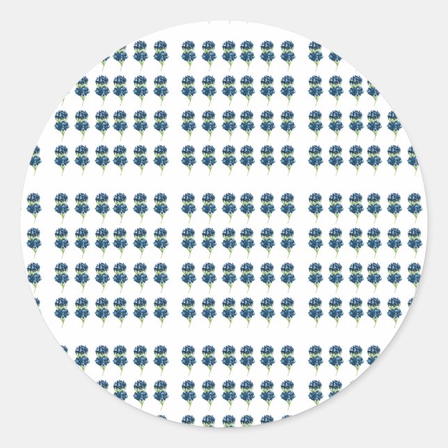 Adesivo Redondo Camisa Flores Presas, Flores Selvagens Boho (Frente)