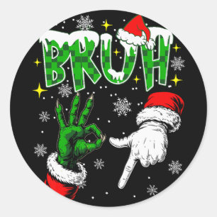 Adesivo Redondo Camisa Funny 67 Six Seven Meme Natal 6 7 Geração Z