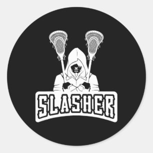 Adesivo Redondo Camisa Lacrosse De Slasher Para Jogador De Lacross