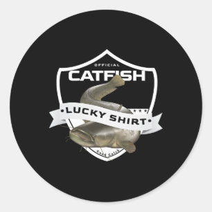 Adesivo Redondo Camisa Lucky do Bagre Acessórios Engraçados para C