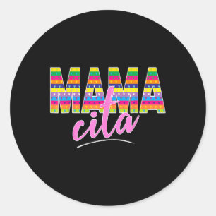 Adesivo Redondo Camisa Mamacita Para Dia de as mães E Cinco De May