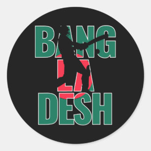 Adesivo Redondo Camisa Ngladesh Cricket Ngladeshi Fãs 3