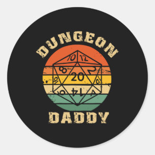 Adesivo Redondo Camisa Pai Dungeon Para Pai