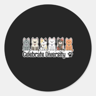 Adesivo Redondo Camisa Para Pavimentos De Gato Celebram Proprietár