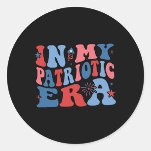 Adesivo Redondo Camisa Patriótica Na Minha Era Patriótica Camisa 4