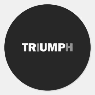 Adesivo Redondo Camisa Patriótica Trump Triumph