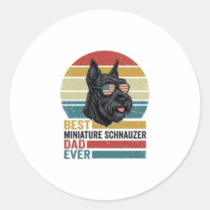 Adesivo Redondo Camisa Patriótica Vintage do Papai Schnauzer Minia